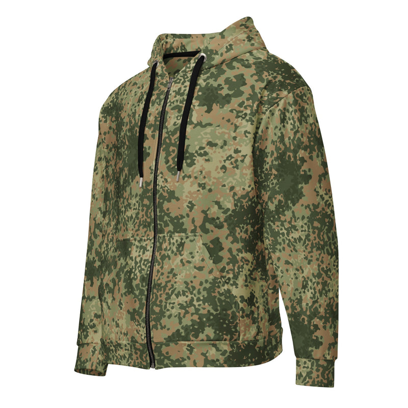 Fractal Mosaic Multi-Terrain CAMO Unisex Zip Hoodie