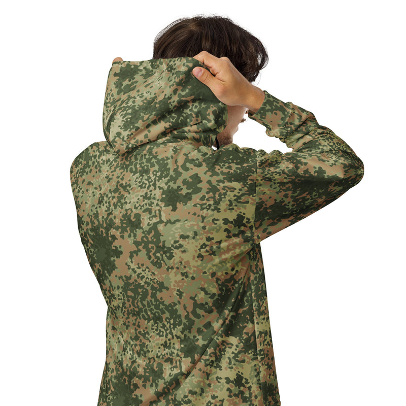 Fractal Mosaic Multi-Terrain CAMO Unisex Zip Hoodie