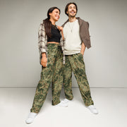 Fractal Mosaic Multi-Terrain CAMO Wide-Leg Joggers - 2XS