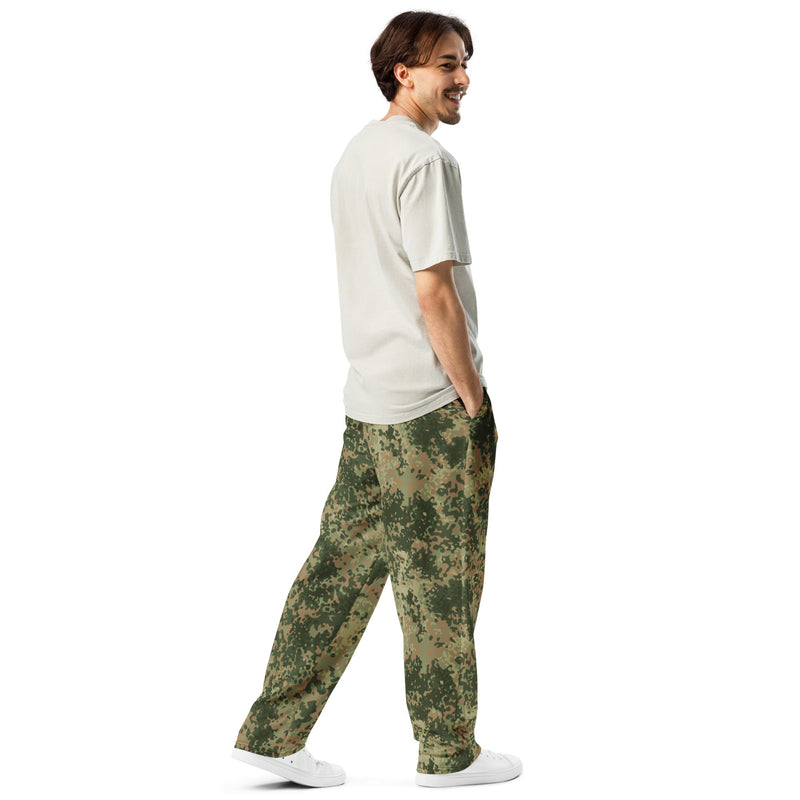 Fractal Mosaic Multi-Terrain CAMO Wide-Leg Joggers