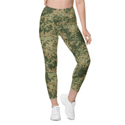 Fractal Mosaic Multi-Terrain CAMO Womens Leggings with Pockets - Women