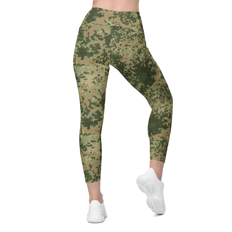 Fractal Mosaic Multi-Terrain CAMO Womens Leggings with Pockets - Women