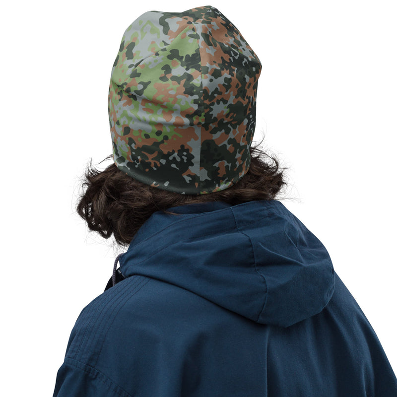 Fractal Mosaic Woodland CAMO Beanie - Head