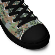 Fractal Mosaic Woodland CAMO Mens High-Top Canvas Shoes