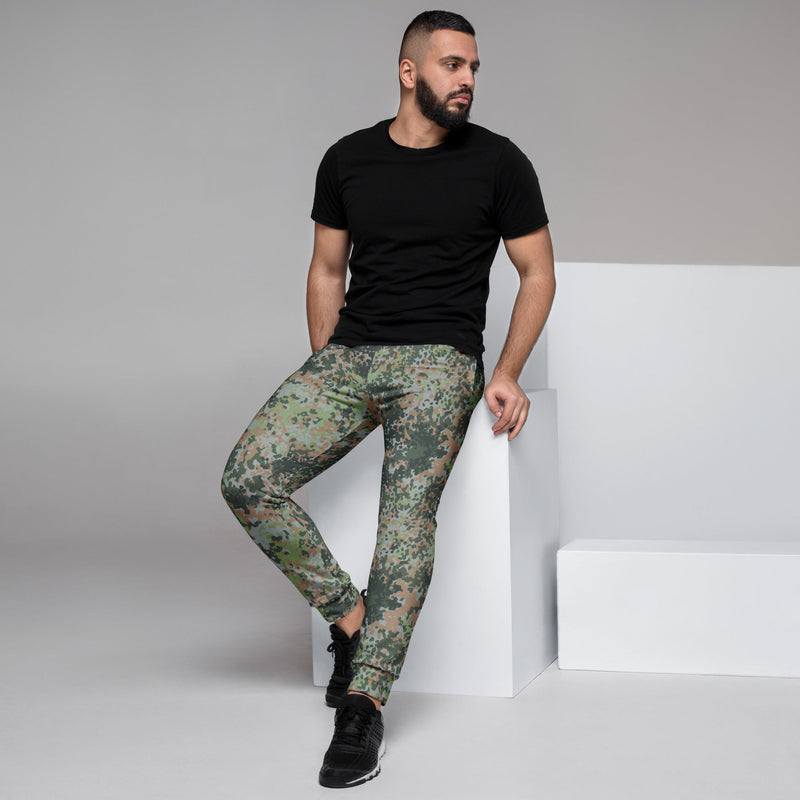 Fractal Mosaic Woodland CAMO Mens Joggers - Men