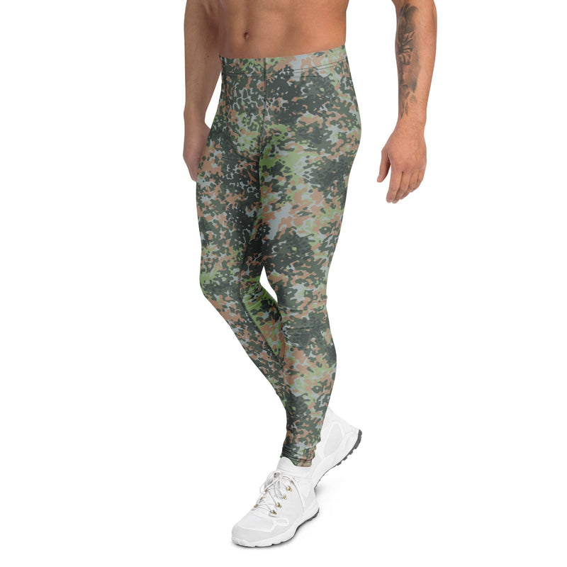 Fractal Mosaic Woodland CAMO Mens Leggings - Men