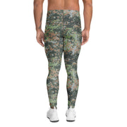 Fractal Mosaic Woodland CAMO Mens Leggings - Men