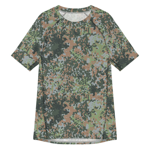 Fractal Mosaic Woodland CAMO Mens Short-Sleeve Rash Guard - 2XS - SS