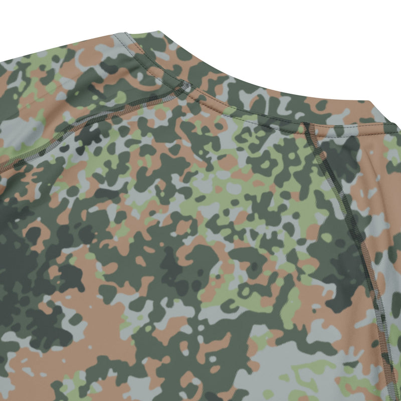 Fractal Mosaic Woodland CAMO Mens Short-Sleeve Rash Guard - SS