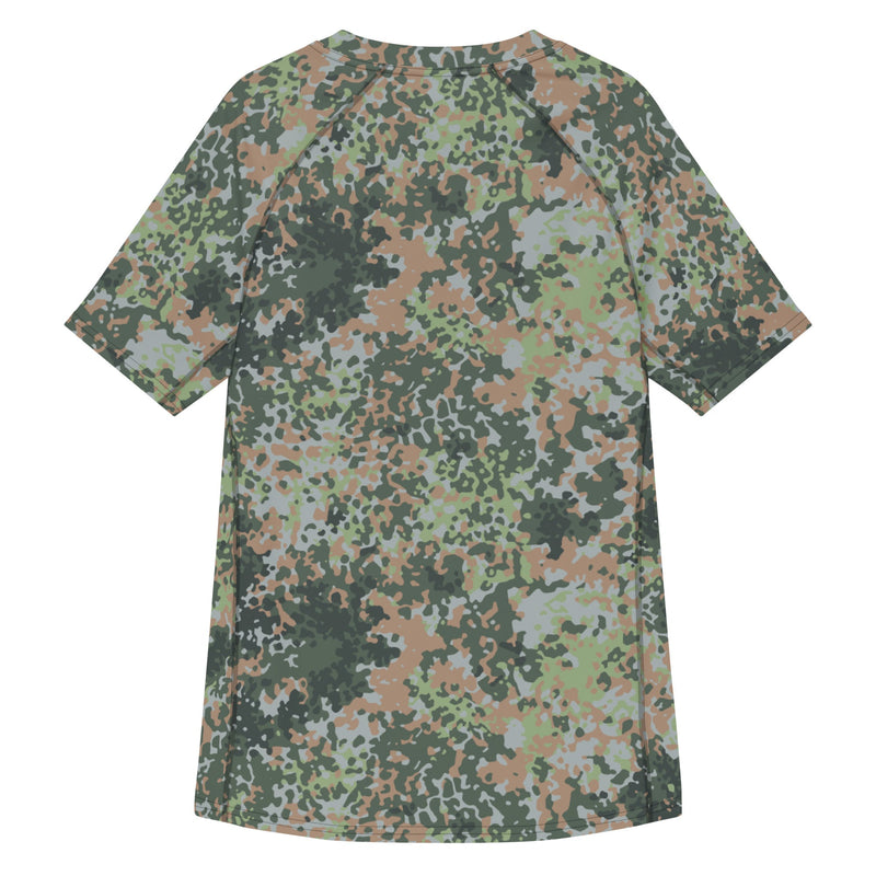 Fractal Mosaic Woodland CAMO Mens Short-Sleeve Rash Guard - SS