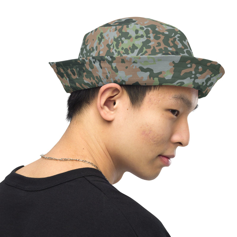 Fractal Mosaic Woodland CAMO Reversible Bucket Hat - Head