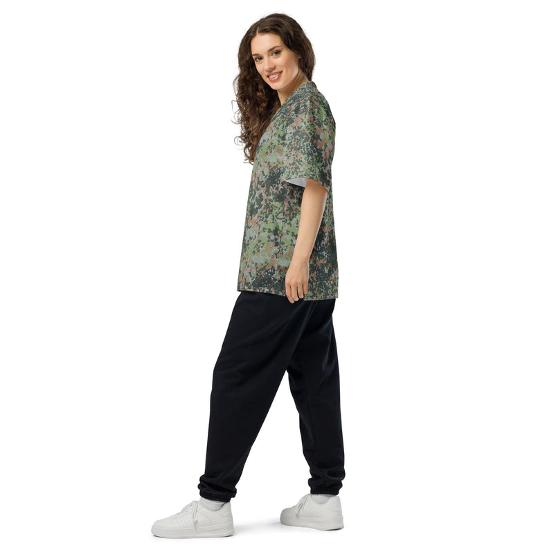 Fractal Mosaic Woodland CAMO Unisex American Football Jersey