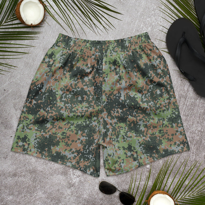 Fractal Mosaic Woodland CAMO Unisex Athletic Long Shorts