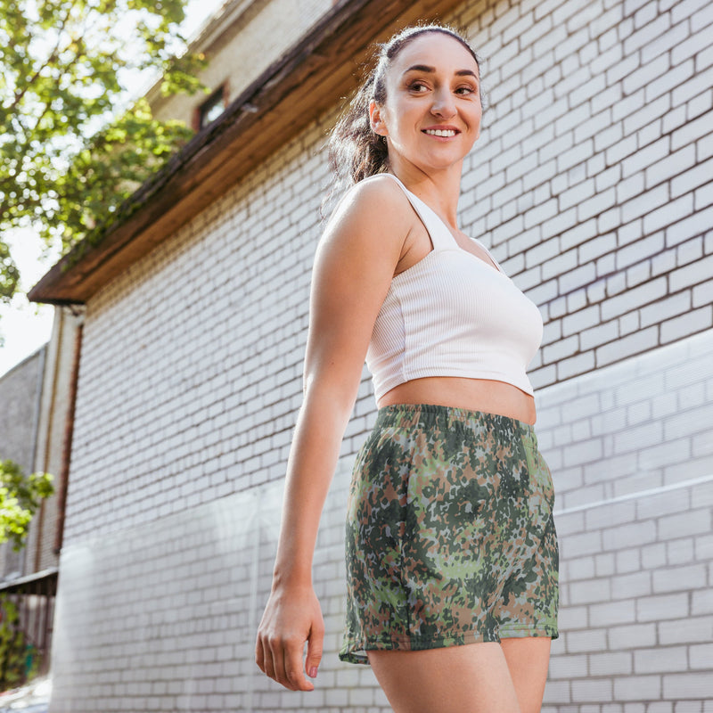Fractal Mosaic Woodland CAMO Unisex Athletic Shorts