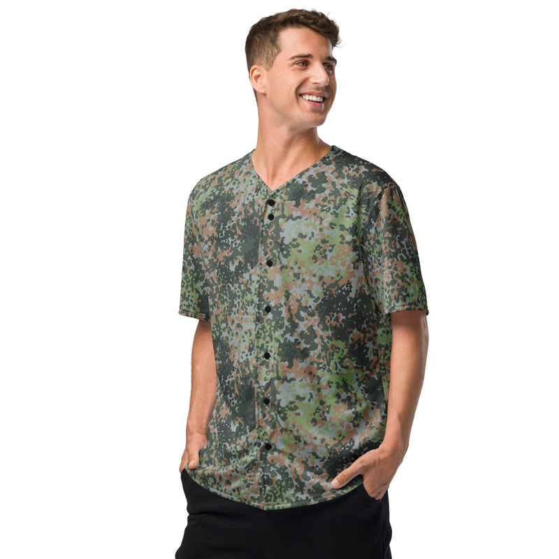 Fractal Mosaic Woodland CAMO Unisex Baseball Jersey