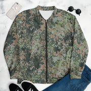 Fractal Mosaic Woodland CAMO Unisex Bomber Jacket - XS