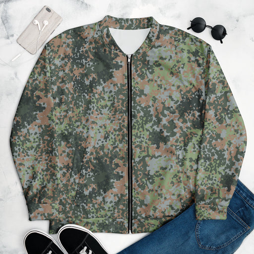 Fractal Mosaic Woodland CAMO Unisex Bomber Jacket - XS