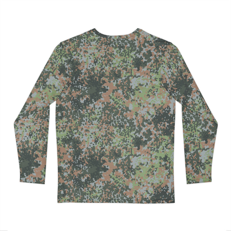 Fractal Mosaic Woodland CAMO Unisex Long-Sleeve Shirt