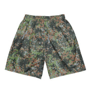 Fractal Mosaic Woodland CAMO Unisex Mesh Shorts