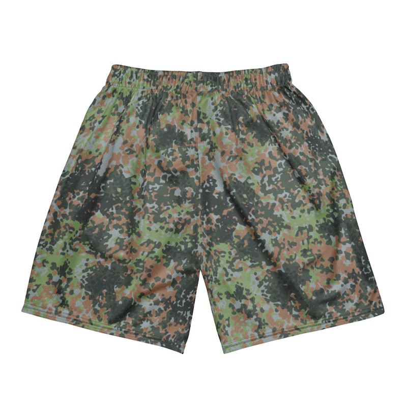 Fractal Mosaic Woodland CAMO Unisex Mesh Shorts