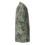 Fractal Mosaic Woodland CAMO Unisex Short-Sleeve Button Shirt - Button-Up