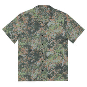 Fractal Mosaic Woodland CAMO Unisex Short-Sleeve Button Shirt - Button-Up