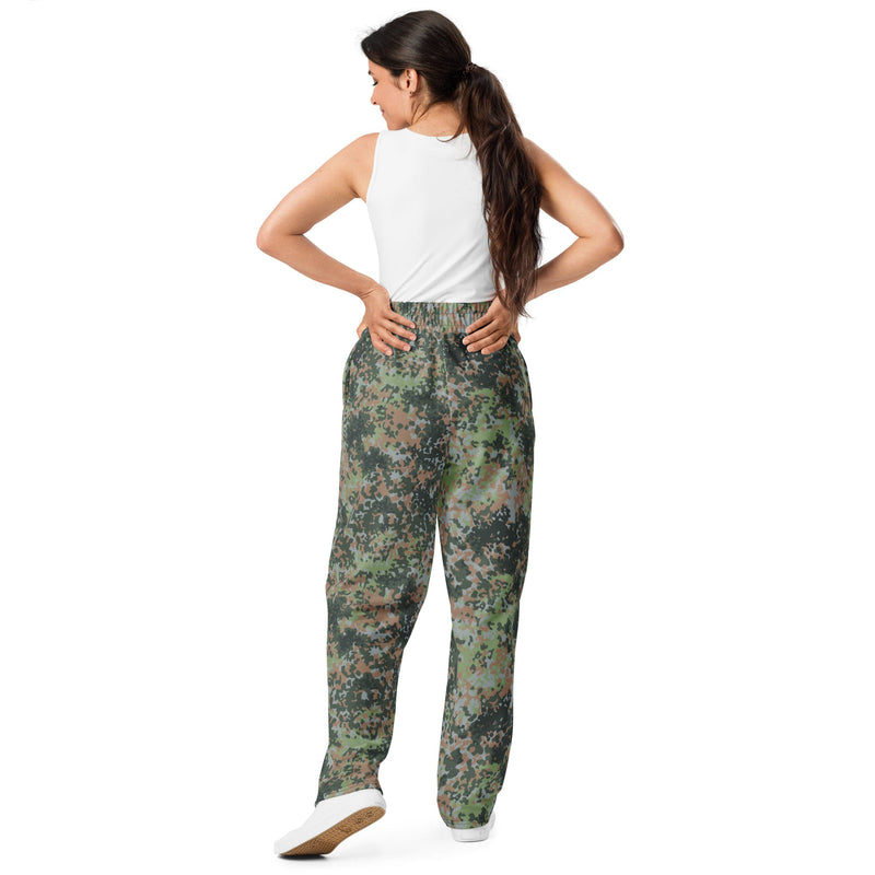 Fractal Mosaic Woodland CAMO Unisex Wide-Leg Joggers