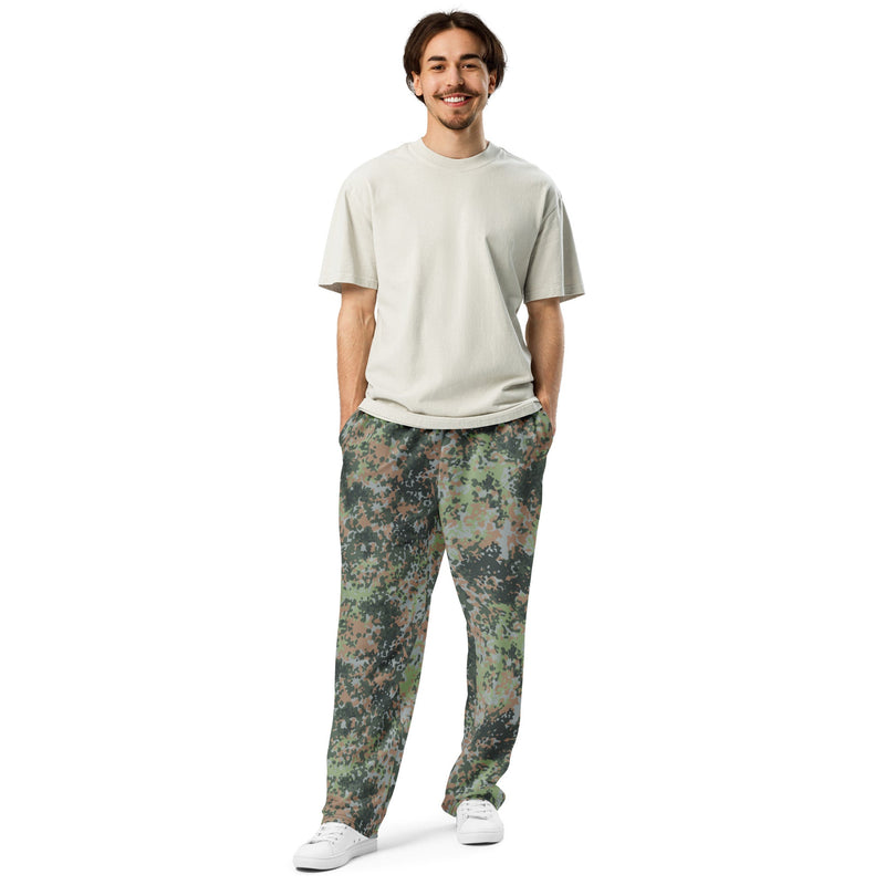 Fractal Mosaic Woodland CAMO Unisex Wide-Leg Joggers