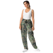 Fractal Mosaic Woodland CAMO Unisex Wide-Leg Joggers