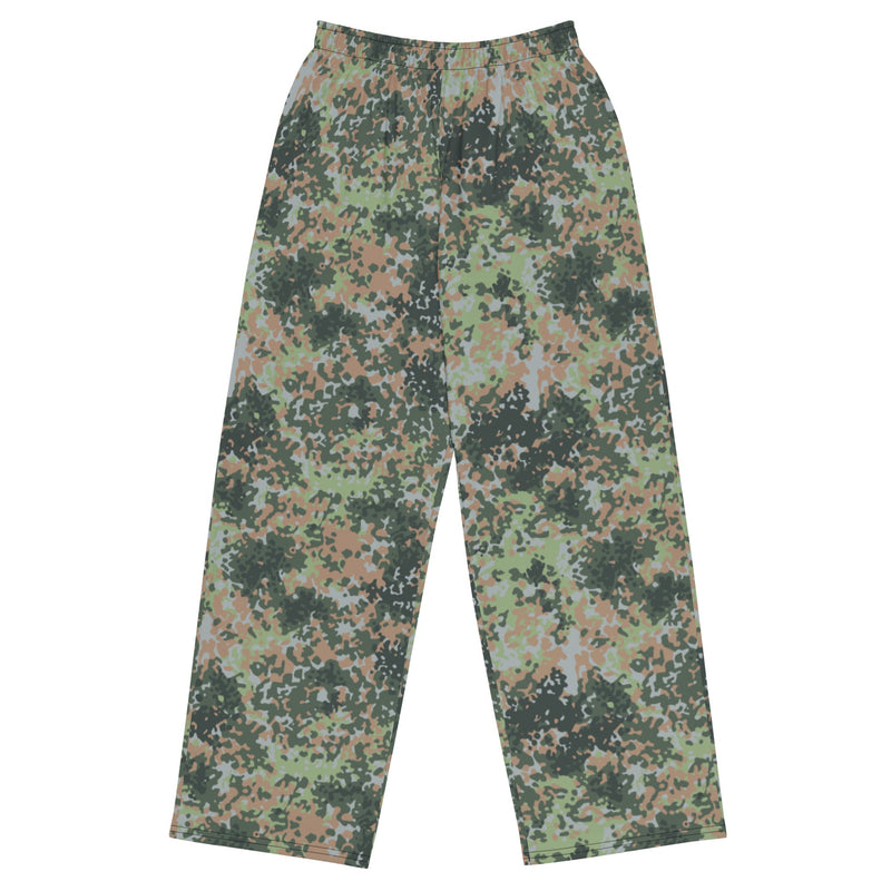 Fractal Mosaic Woodland CAMO Unisex Wide-Leg Leisure Pants - 2XS - Pant