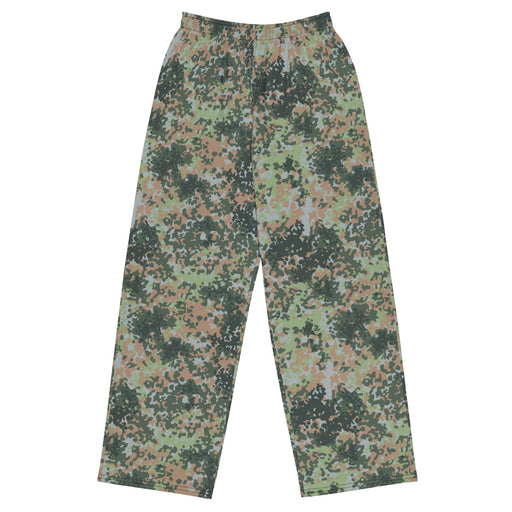 Fractal Mosaic Woodland CAMO Unisex Wide-Leg Leisure Pants - 2XS - Pant