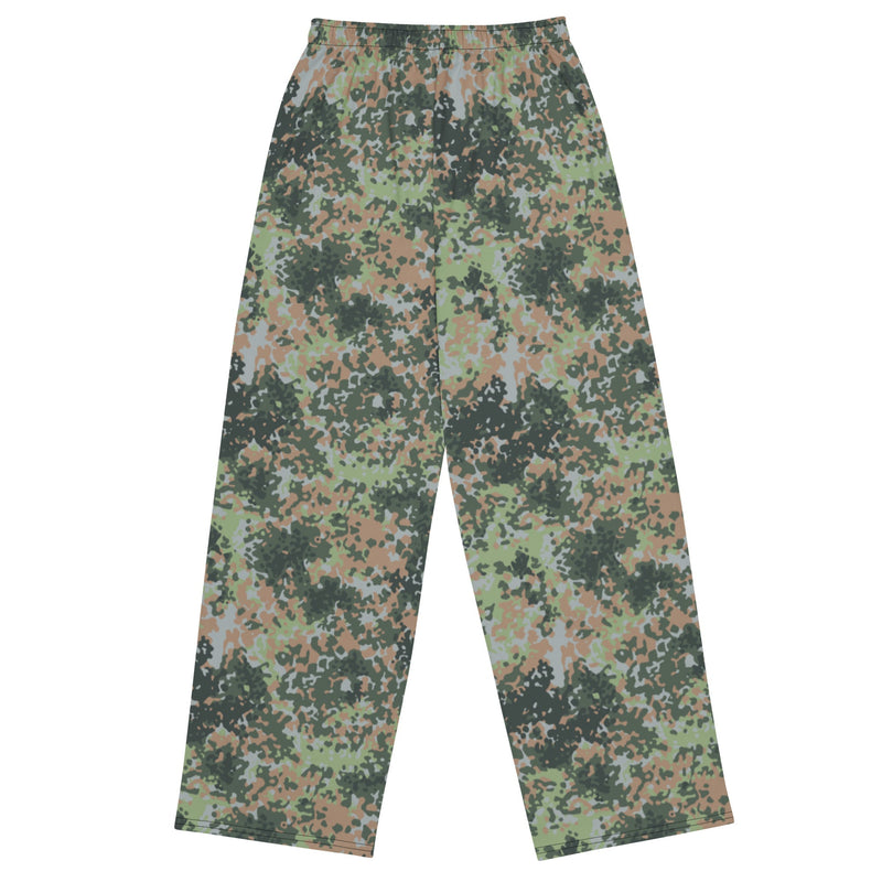 Fractal Mosaic Woodland CAMO Unisex Wide-Leg Leisure Pants - Pant