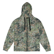 Fractal Mosaic Woodland CAMO Unisex Zip Hoodie - 2XS
