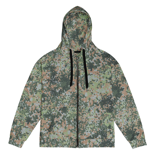 Fractal Mosaic Woodland CAMO Unisex Zip Hoodie - 2XS