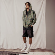 Fractal Mosaic Woodland CAMO Unisex Zip Hoodie