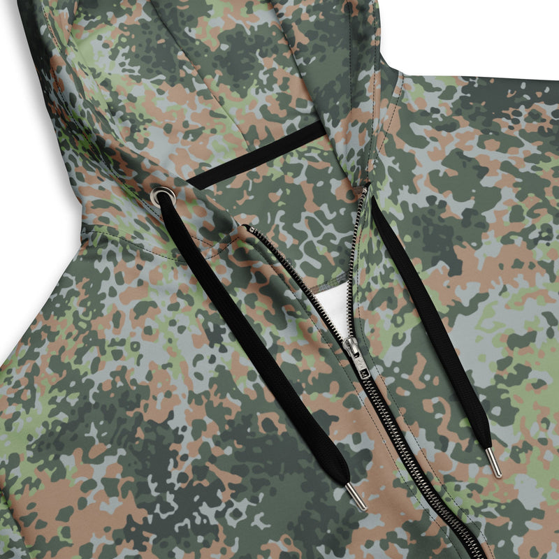 Fractal Mosaic Woodland CAMO Unisex Zip Hoodie