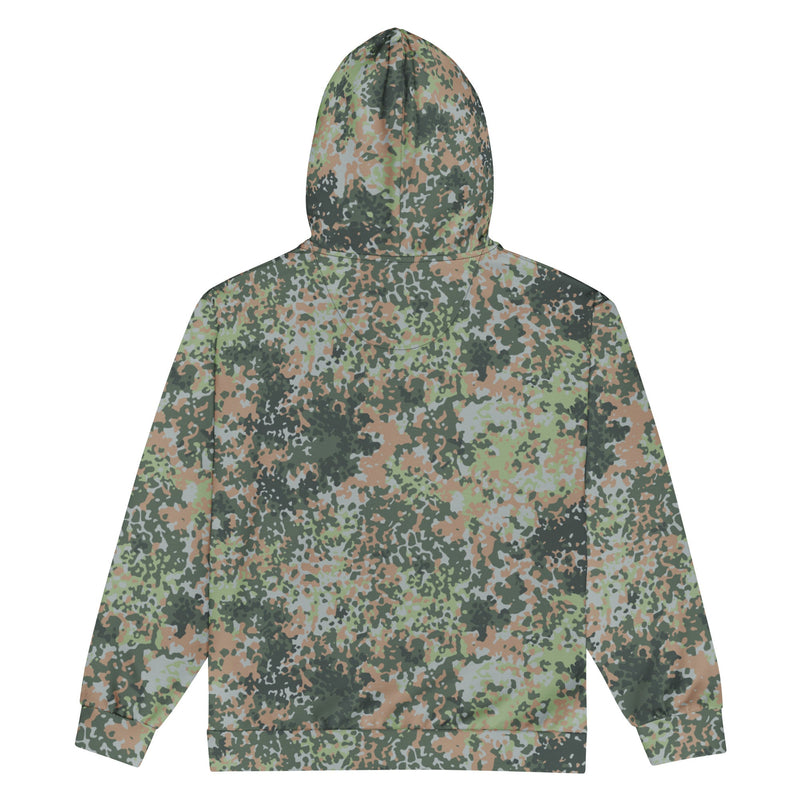 Fractal Mosaic Woodland CAMO Unisex Zip Hoodie