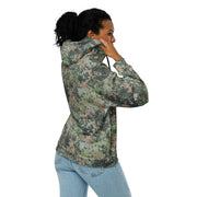 Fractal Mosaic Woodland CAMO Unisex Zip Hoodie