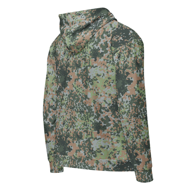 Fractal Mosaic Woodland CAMO Unisex Zip Hoodie