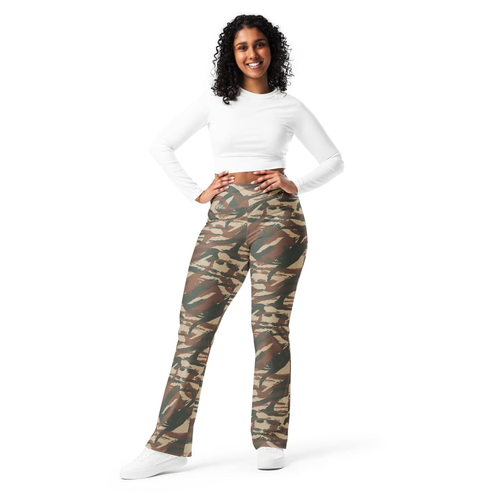 French 47/56 Lizard CAMO Flare leggings - Womens Leggings