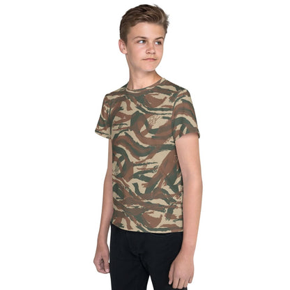 French 47/56 Lizard CAMO Youth crew neck t-shirt - Crew Neck T-shirt