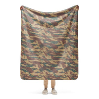 French 47/56 Lizard CAMO Sherpa blanket - 50″×60″