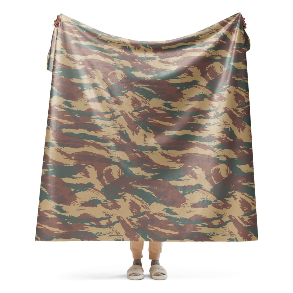 French 47/56 Lizard CAMO Sherpa blanket - 60″×80″