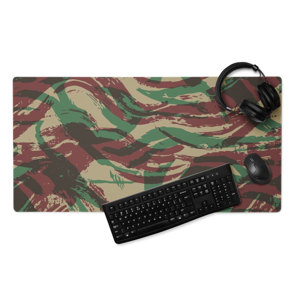 French Algerian War Paratrooper 47/56 Lizard CAMO Gaming mouse pad - 36″×18″