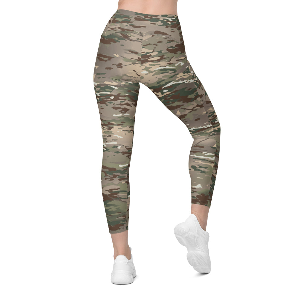 French Bariolage Multi Environnement (BME) CAMO Leggings with pockets - Womens With Pockets