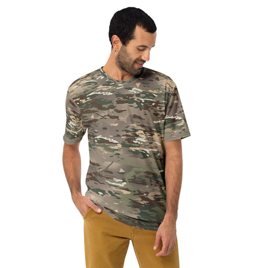 French Bariolage Multi Environnement (BME) CAMO Men’s t-shirt - Mens T-Shirt