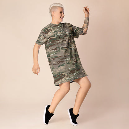 French Bariolage Multi Environnement (BME) CAMO T-shirt dress - Womens T-Shirt Dress