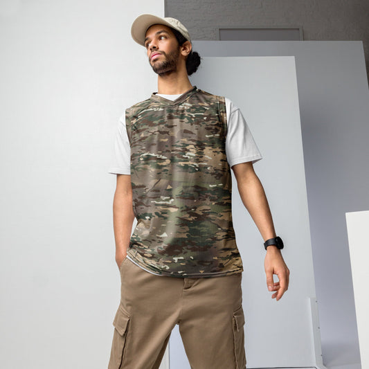 French Bariolage Multi Environnement (BME) CAMO unisex basketball jersey - 2XS - Unisex Basketball Jersey