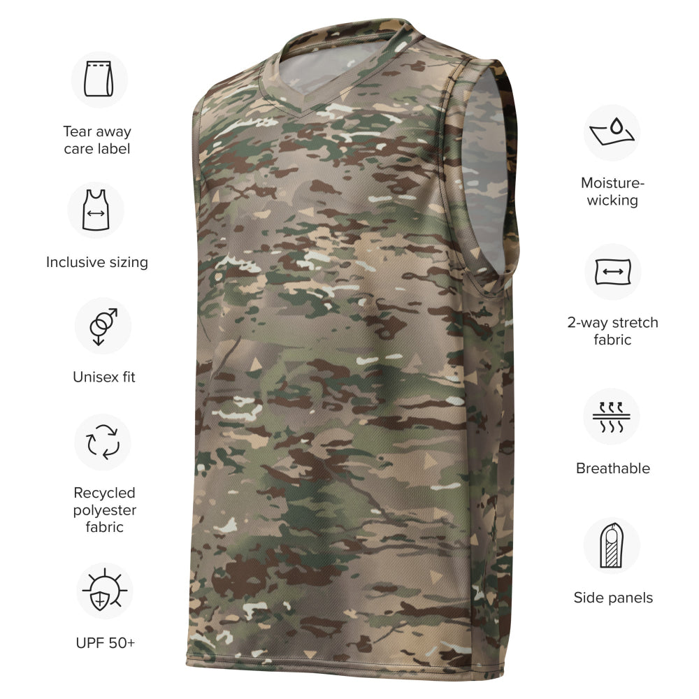 French Bariolage Multi Environnement (BME) CAMO unisex basketball jersey - Unisex Basketball Jersey