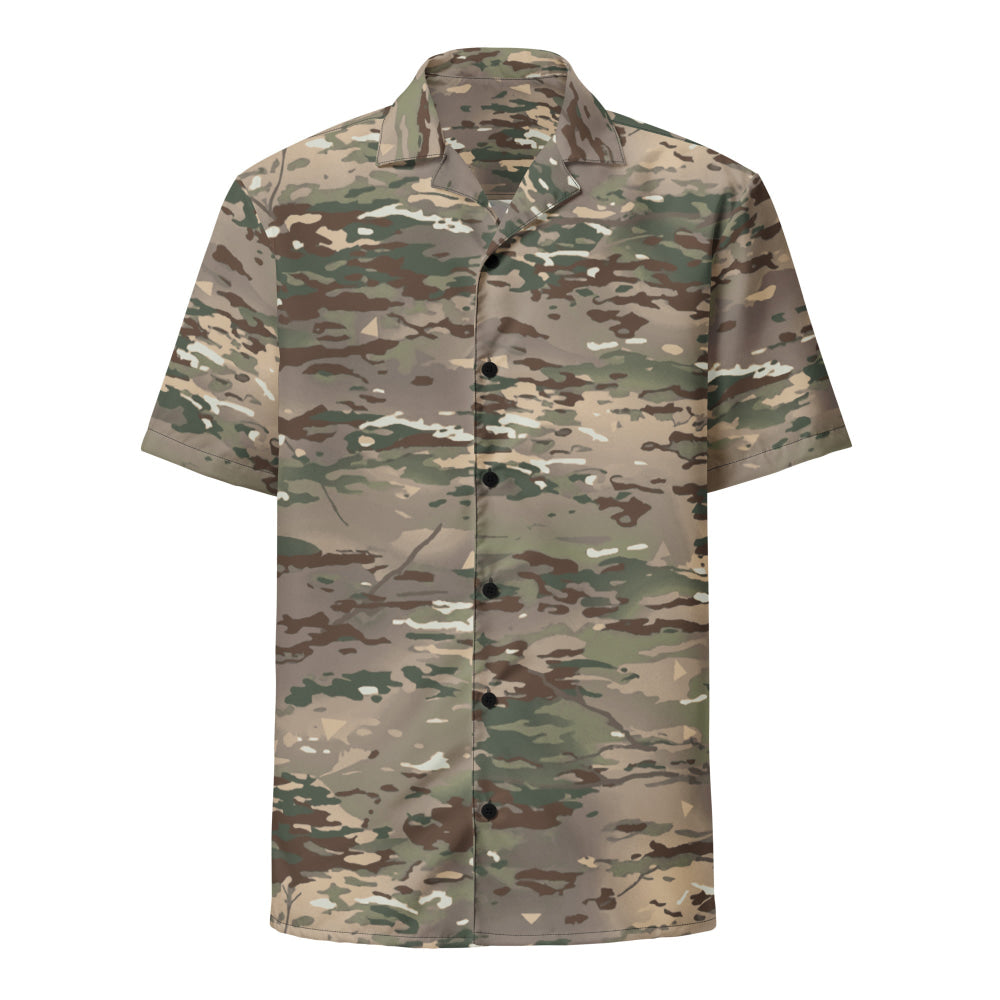 French Bariolage Multi Environnement (BME) CAMO Unisex button shirt - Button Shirt